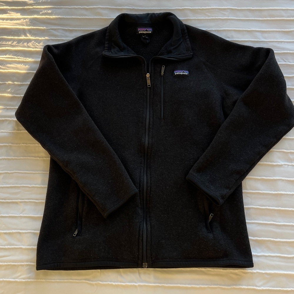 Patagonia Full Zip Better Sweater Fleece Jacket - Black - Size L - Fits like a M